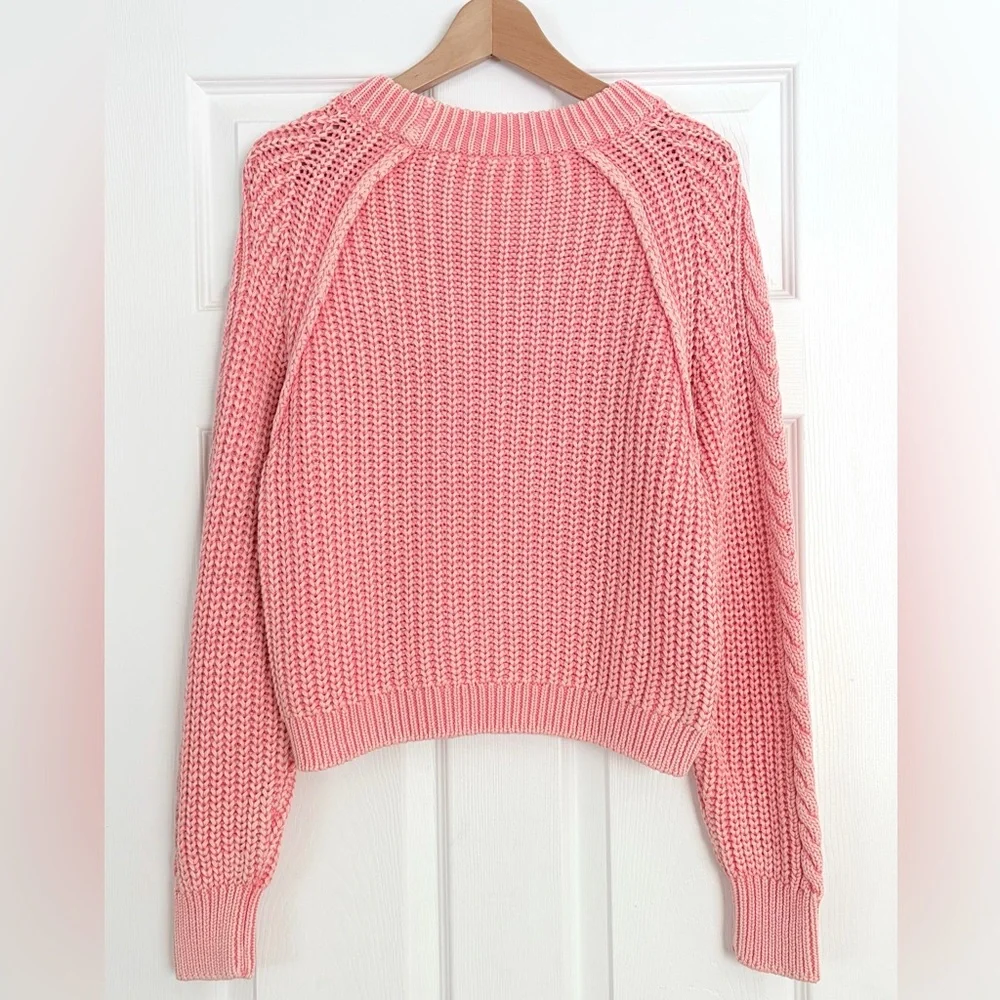 Free People Frankie Cable Knit Sweater Size XS - Picture 5 of 5